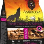 Ambrosia Grain Free Dog Growth Large Regular Chicken Salmon 2kg